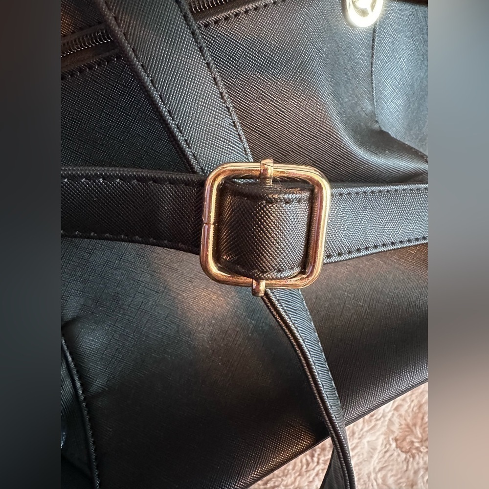 Faux Leather Backpack School Bag Student Backpack Women Travel bag Black Mini - Picture 13 of 16